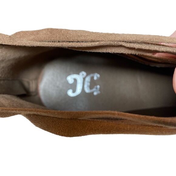 JG Strappy Gladiator Stacked Heel Suede Shoes Women’s Size 11 Tan BRAND NEW - Picture 5 of 11